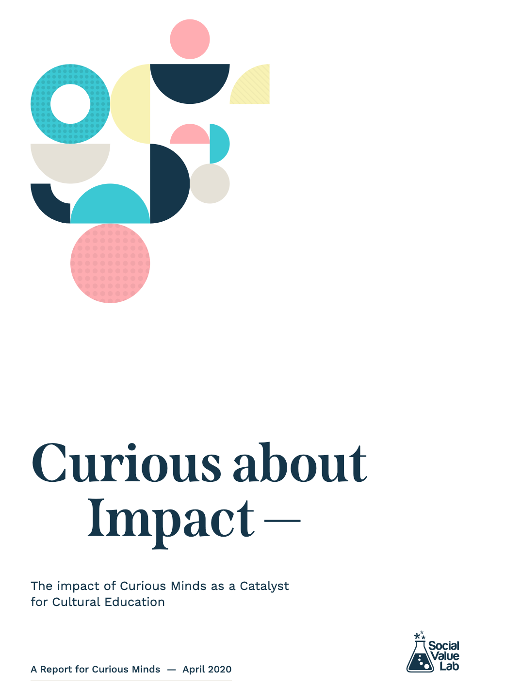 Image of the Social Value Lab report, produced for Curious Minds